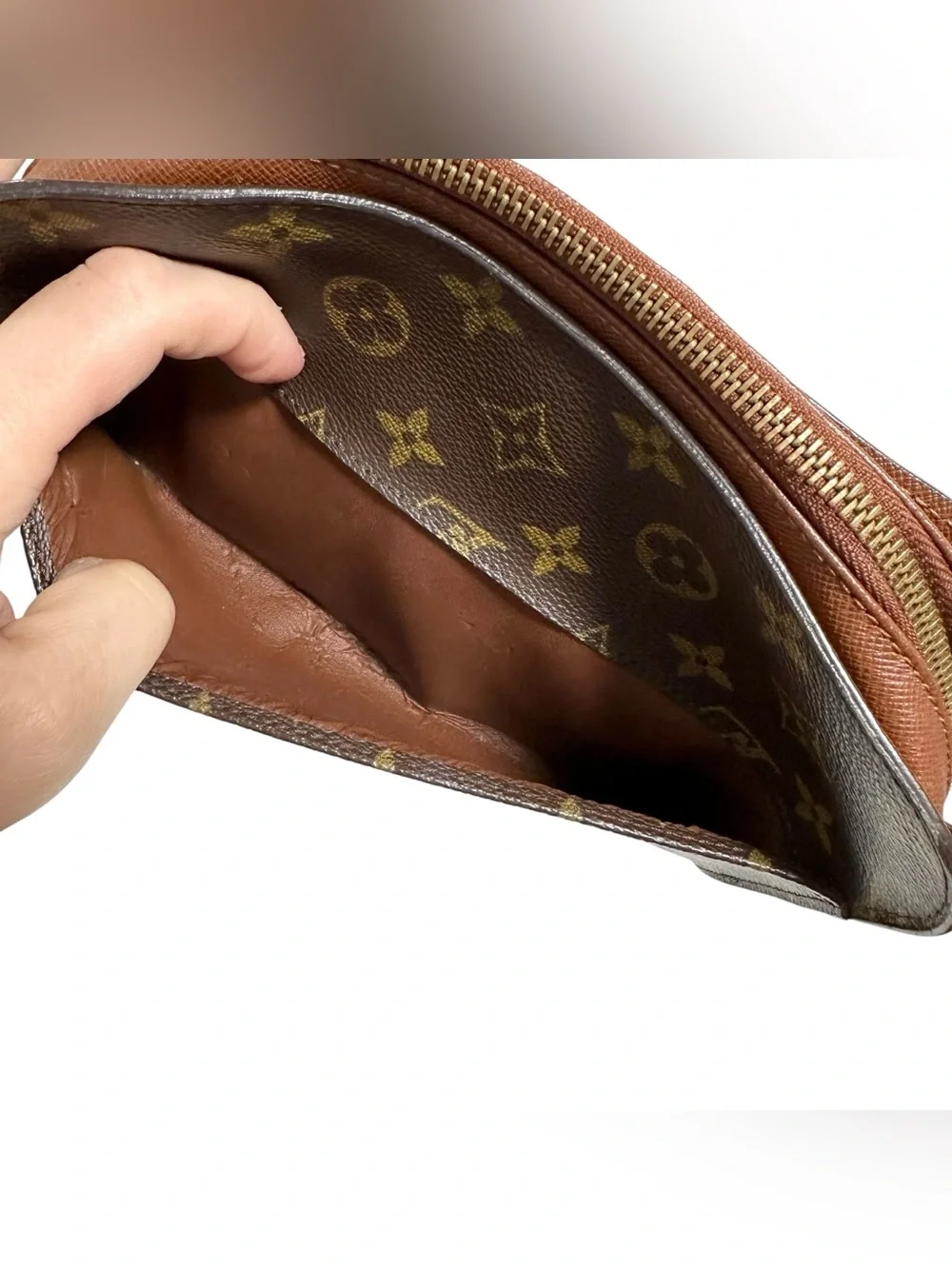 Louis Vuitton Monogram Leather Orsay Clutch Wristlet Evening Bag